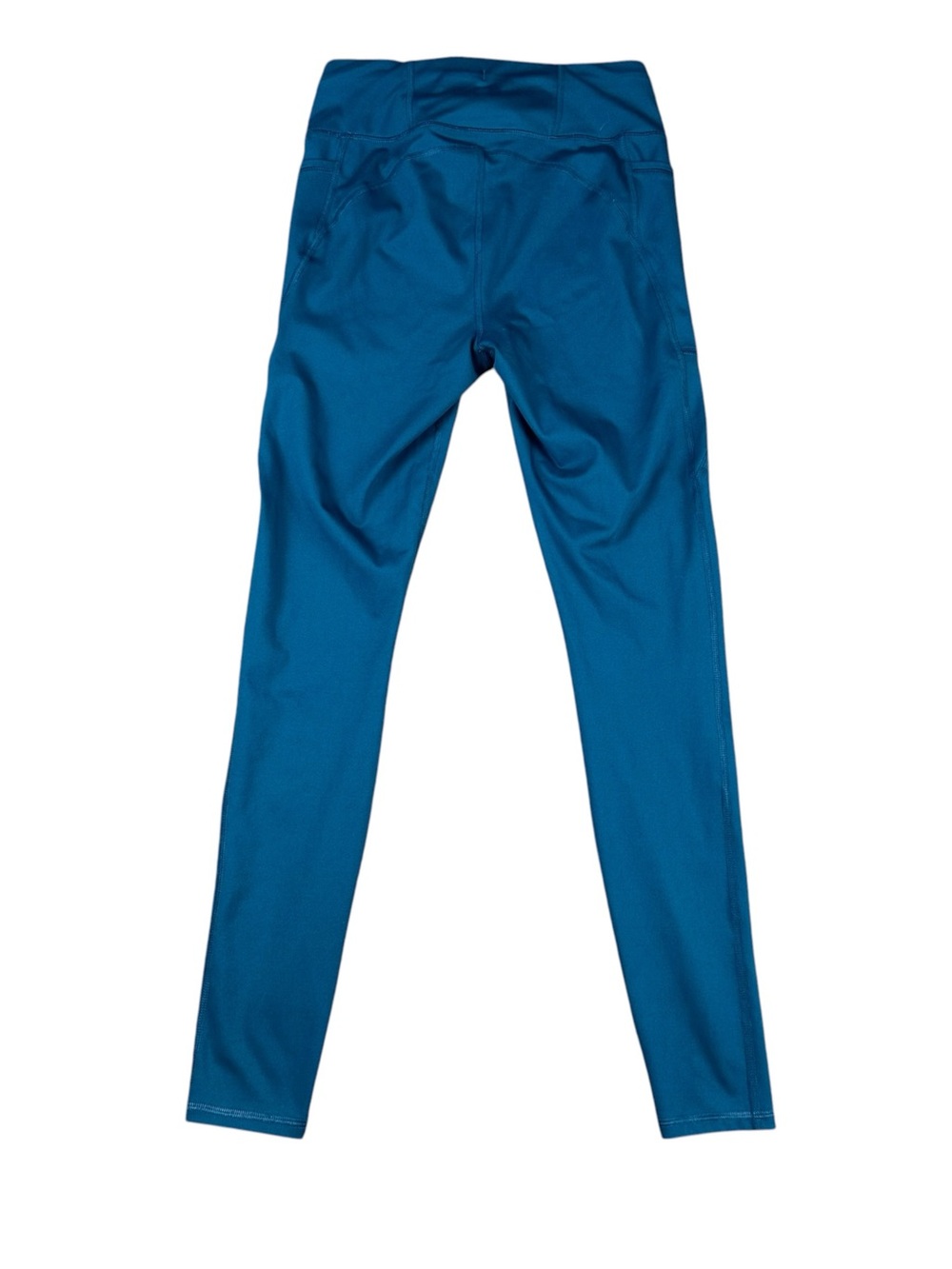 Yogalicious Lux Inversion Power Full-Length Tights Teal Green Tie Waist Small